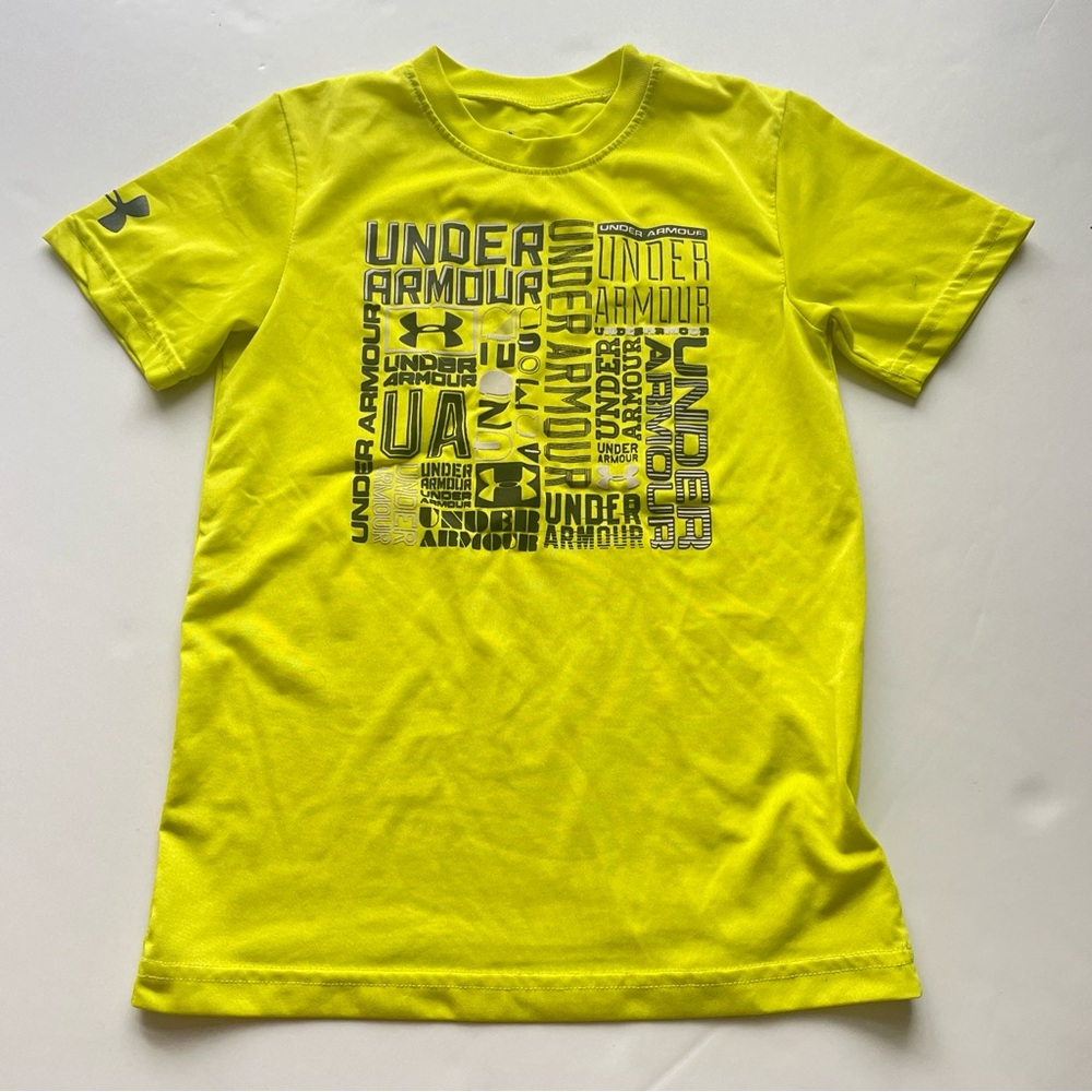 Under Armour Kids Bright Yellow Graphic Tee